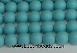 CSB1406 15.5 inches 6mm matte round shell pearl beads wholesale