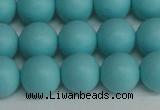 CSB1409 15.5 inches 12mm matte round shell pearl beads wholesale