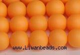 CSB1423 15.5 inches 10mm matte round shell pearl beads wholesale