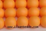 CSB1424 15.5 inches 12mm matte round shell pearl beads wholesale