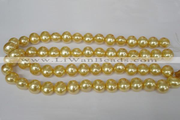 CSB143 15.5 inches 12*15mm – 13*16mm oval shell pearl beads