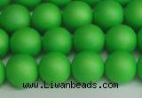 CSB1433 15.5 inches 10mm matte round shell pearl beads wholesale