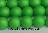 CSB1434 15.5 inches 12mm matte round shell pearl beads wholesale