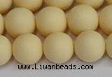 CSB1615 15.5 inches 14mm round matte shell pearl beads wholesale