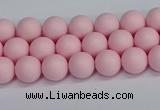 CSB1620 15.5 inches 4mm round matte shell pearl beads wholesale