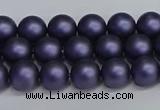 CSB1651 15.5 inches 6mm round matte shell pearl beads wholesale