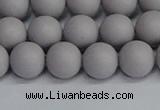 CSB1681 15.5 inches 6mm round matte shell pearl beads wholesale