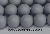 CSB1693 15.5 inches 10mm round matte shell pearl beads wholesale