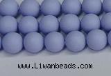 CSB1701 15.5 inches 6mm round matte shell pearl beads wholesale