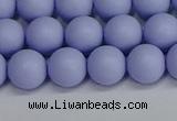 CSB1702 15.5 inches 8mm round matte shell pearl beads wholesale