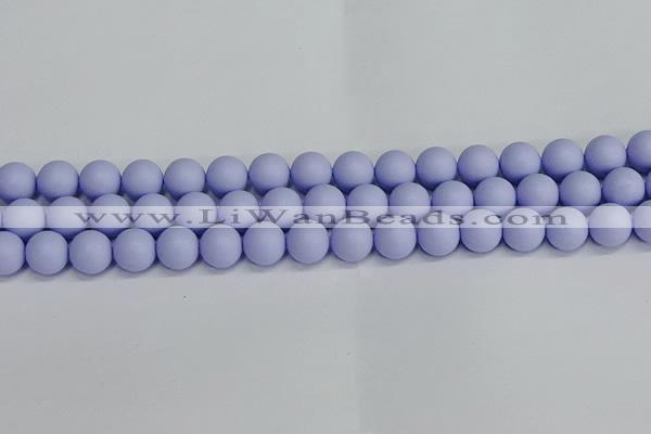 CSB1703 15.5 inches 10mm round matte shell pearl beads wholesale