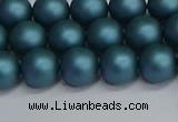 CSB1732 15.5 inches 8mm round matte shell pearl beads wholesale