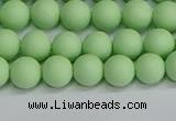 CSB1741 15.5 inches 6mm round matte shell pearl beads wholesale