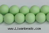 CSB1742 15.5 inches 8mm round matte shell pearl beads wholesale