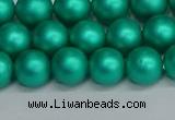 CSB1752 15.5 inches 8mm round matte shell pearl beads wholesale