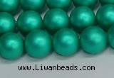 CSB1753 15.5 inches 10mm round matte shell pearl beads wholesale