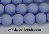 CSB1961 15.5 inches 6mm faceted round matte shell pearl beads