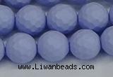 CSB1963 15.5 inches 10mm faceted round matte shell pearl beads