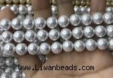 CSB2111 15.5 inches 10mm ball shell pearl beads wholesale