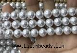 CSB2112 15.5 inches 12mm ball shell pearl beads wholesale