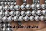 CSB2113 15.5 inches 14mm ball shell pearl beads wholesale