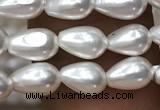 CSB2123 15.5 inches 4*7mm teardrop shell pearl beads wholesale