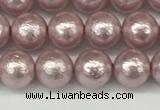 CSB2241 15.5 inches 6mm round wrinkled shell pearl beads wholesale