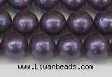 CSB2270 15.5 inches 4mm round wrinkled shell pearl beads wholesale