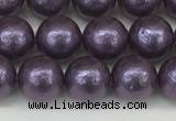 CSB2271 15.5 inches 6mm round wrinkled shell pearl beads wholesale