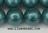 CSB2336 15.5 inches 16mm round wrinkled shell pearl beads wholesale