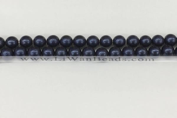 CSB2341 15.5 inches 6mm round wrinkled shell pearl beads wholesale