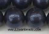 CSB2346 15.5 inches 16mm round wrinkled shell pearl beads wholesale