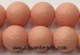 CSB2423 15.5 inches 10mm round matte wrinkled shell pearl beads