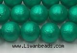 CSB2561 15.5 inches 6mm round matte wrinkled shell pearl beads