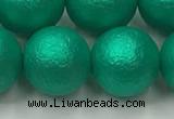 CSB2566 15.5 inches 16mm round matte wrinkled shell pearl beads