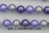 CSB344 15.5 inches 10mm round mixed color shell pearl beads