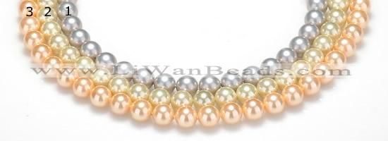 CSB36 16 inches 16mm round shell pearl beads Wholesale