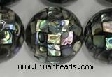 CSB4061 15.5 inches 20mm ball abalone shell beads wholesale