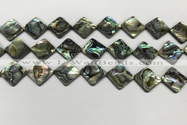 CSB4121 15.5 inches 14*14mm diamond abalone shell beads wholesale