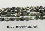 CSB4126 15.5 inches 8*12mm oval abalone shell beads wholesale