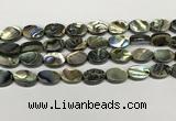 CSB4127 15.5 inches 10*14mm oval abalone shell beads wholesale