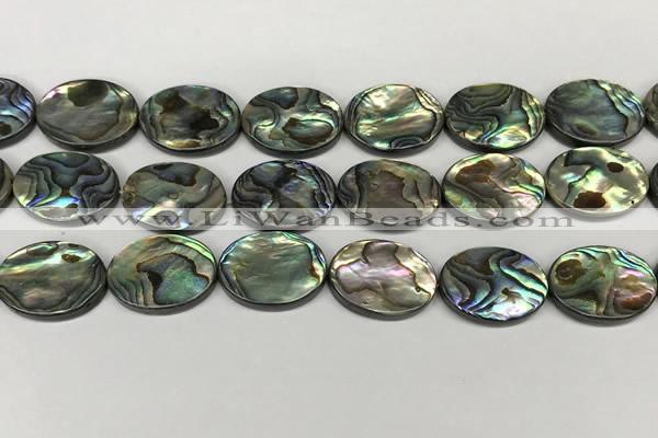 CSB4132 15.5 inches 18*25mm oval abalone shell beads wholesale