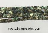 CSB4144 15.5 inches 10*10mm square abalone shell beads wholesale