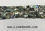 CSB4151 15.5 inches 8*10mm rectangle abalone shell beads wholesale