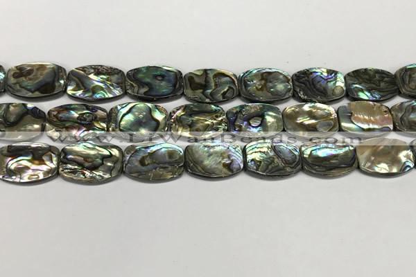 CSB4162 15.5 inches 13*18mm flat drum abalone shell beads wholesale