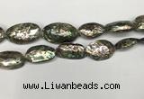 CSB4178 15.5 inches 12*28mm - 15*30mm freeform abalone shell beads