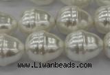 CSB570 15.5 inches 16*19mm whorl teardrop shell pearl beads