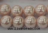 CSB625 15.5 inches 14mm whorl round shell pearl beads