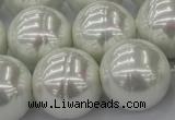 CSB660 15.5 inches 22mm whorl round shell pearl beads