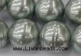 CSB661 15.5 inches 22mm whorl round shell pearl beads